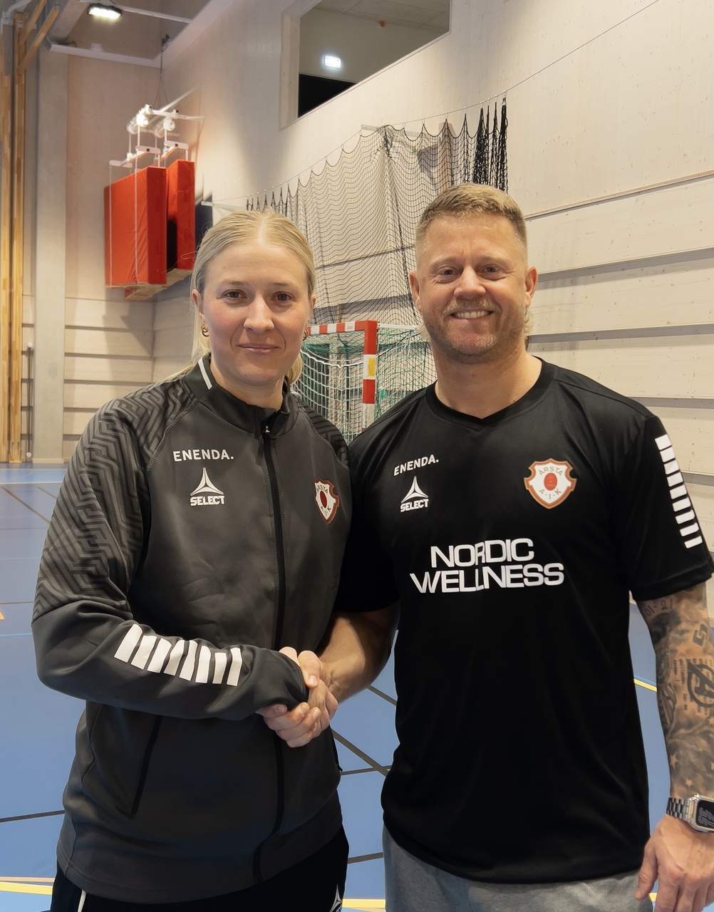 Sportchef Yasmin Domonji och nya fystränaren Sonny Andersson