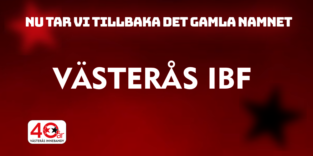 Nu är det Västerås IBF som man får hålla koll på i tabeller och på Instagram, om man följer herrlaget
