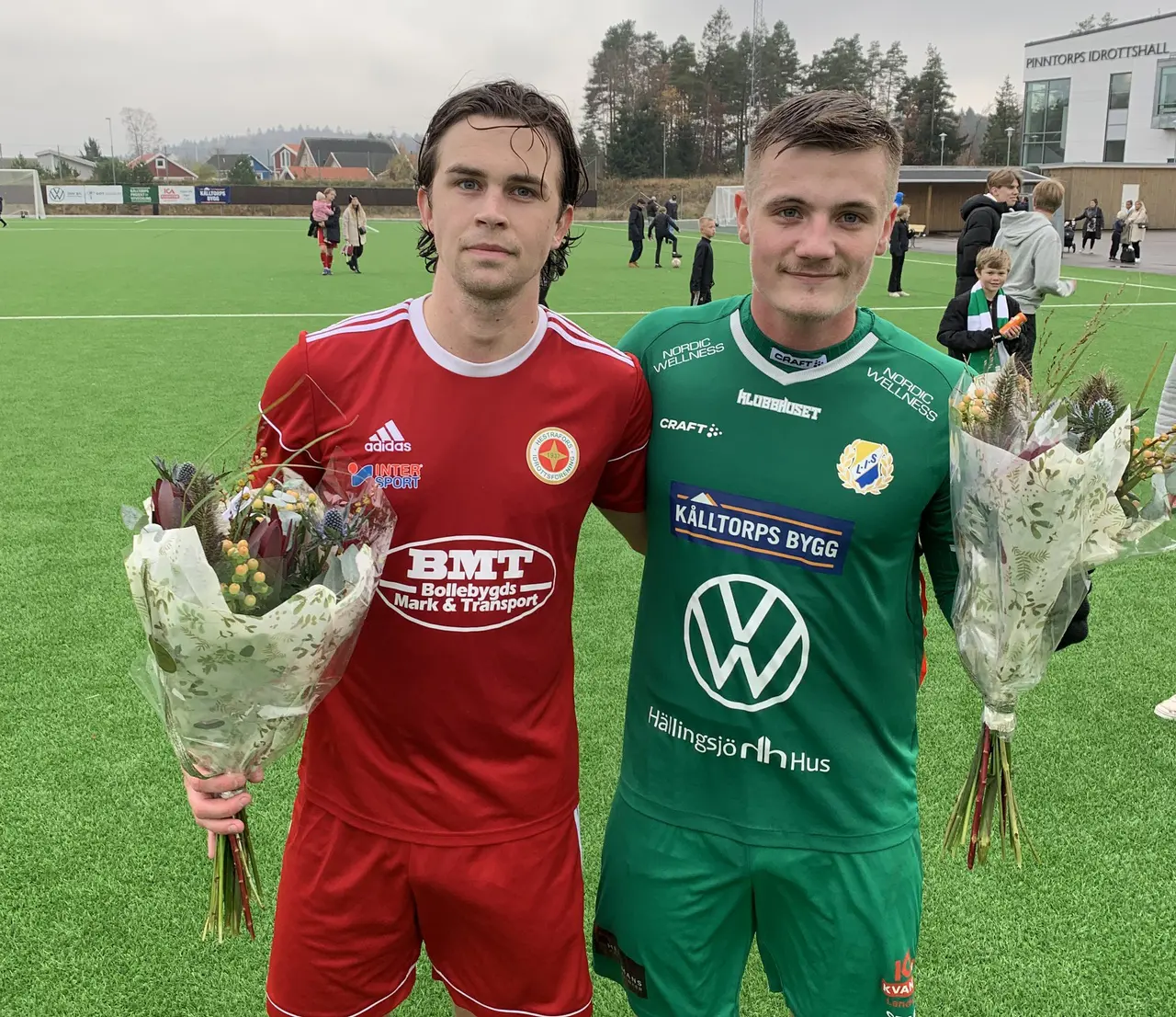 Rasmus Rosenqvist & Lucas Nilsen - planens bästa spelare för dagen
