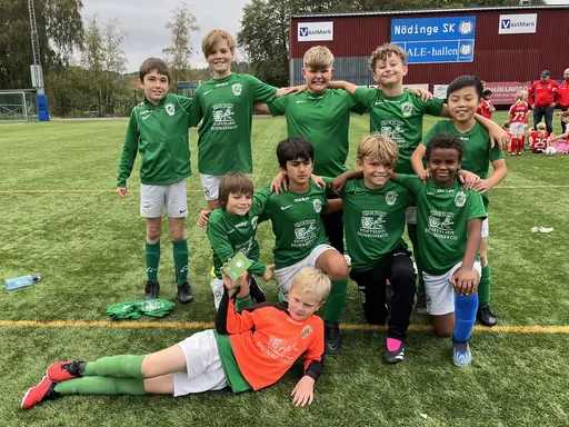 Stolta gänget efter matchen