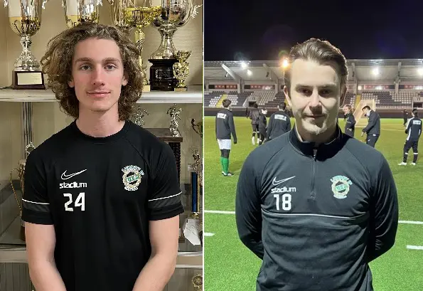 Tom Lindson till vänster, Arvid Olofsson till höger