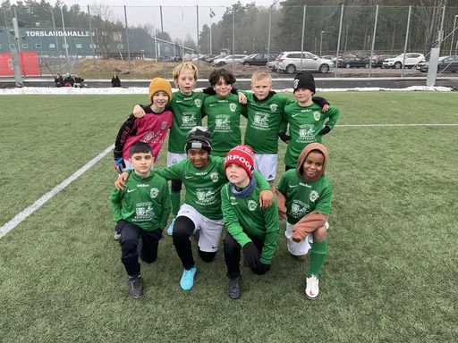 En av de två matchtrupperna i lagfoto