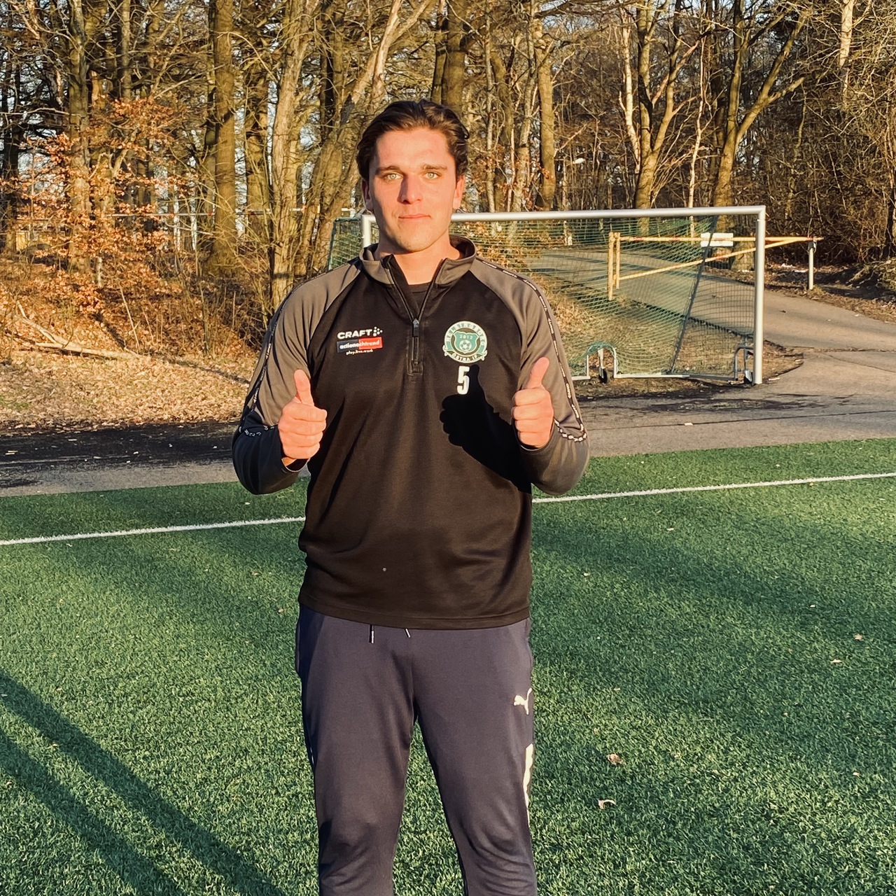 En taggad kapten inför helgen.