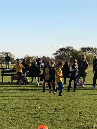 Det här året är tjejerna 7-8 år gamla och de spelar fortfarande 5-manna