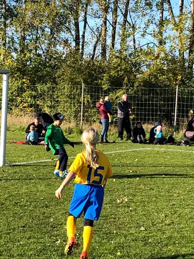 Det här året är tjejerna 7-8 år gamla och de spelar fortfarande 5-manna