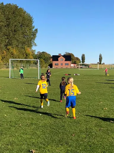 Det här året är tjejerna 7-8 år gamla och de spelar fortfarande 5-manna