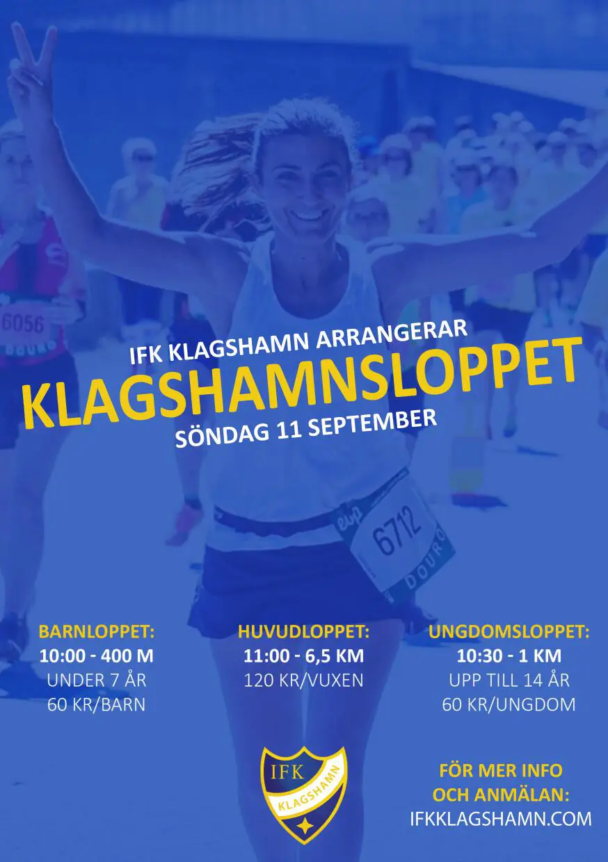 Välkommen med din anmälan till Klagshamnsloppet-2022!