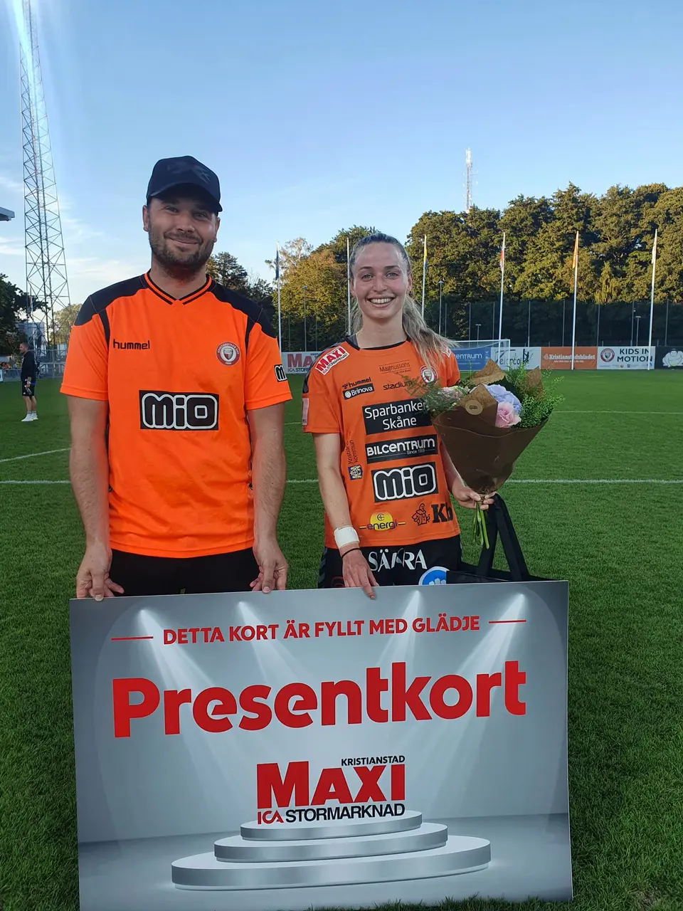 Dagens matchvärd MIO Kristianstad utsåg Gabrielle Carle till bästa hemmaspelare.