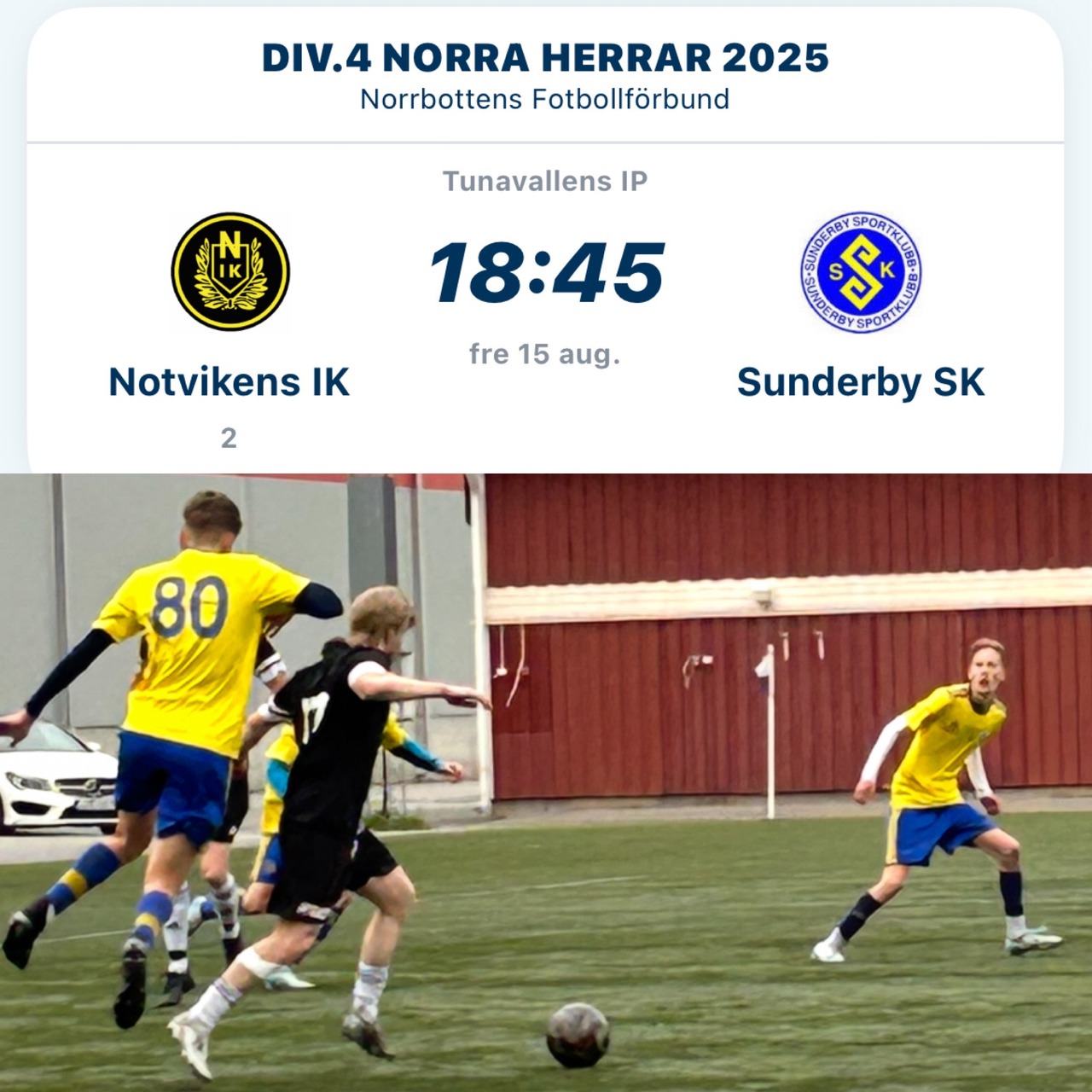 3-1 till NIK 2 i våras.