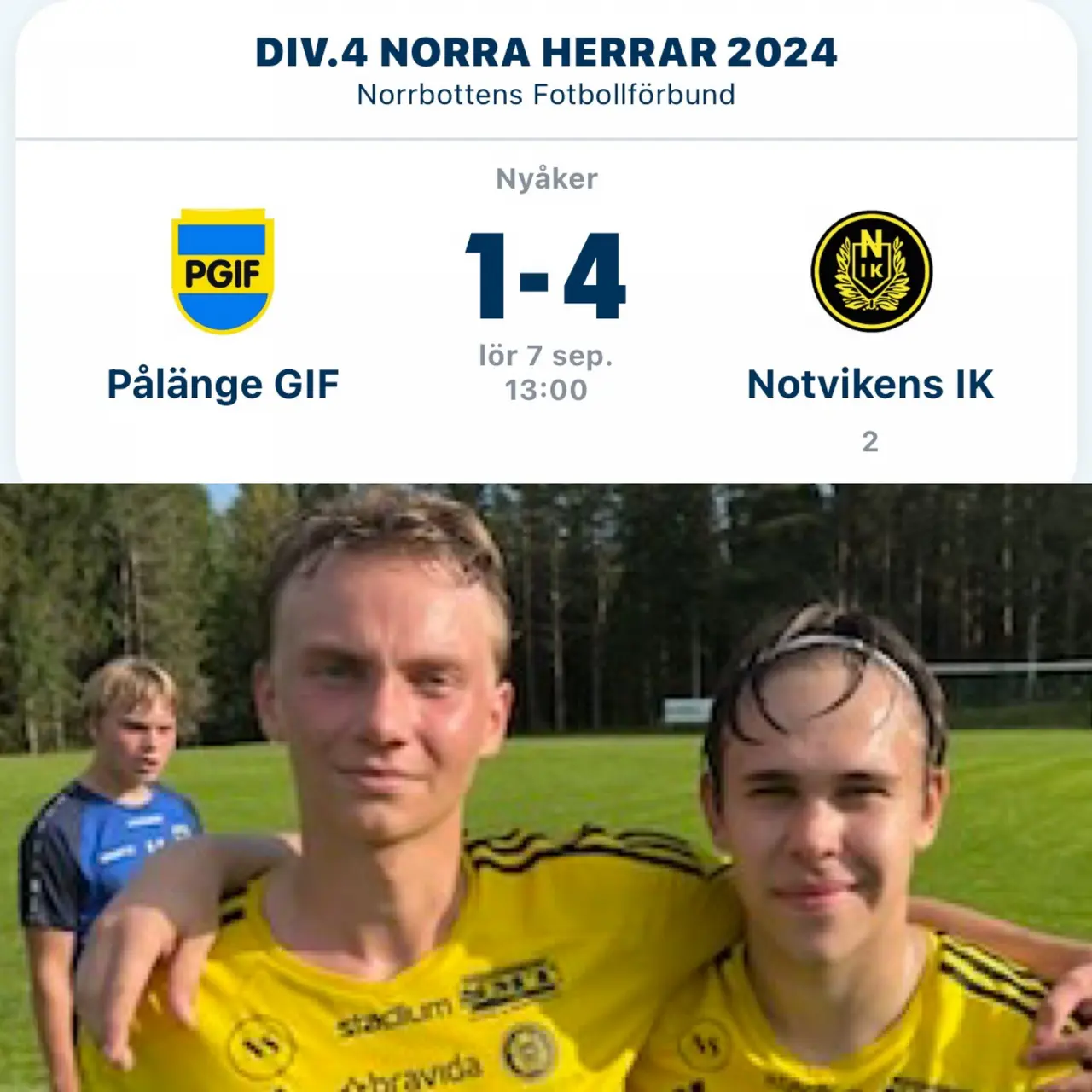 Målskyttarna Otto och Axel.