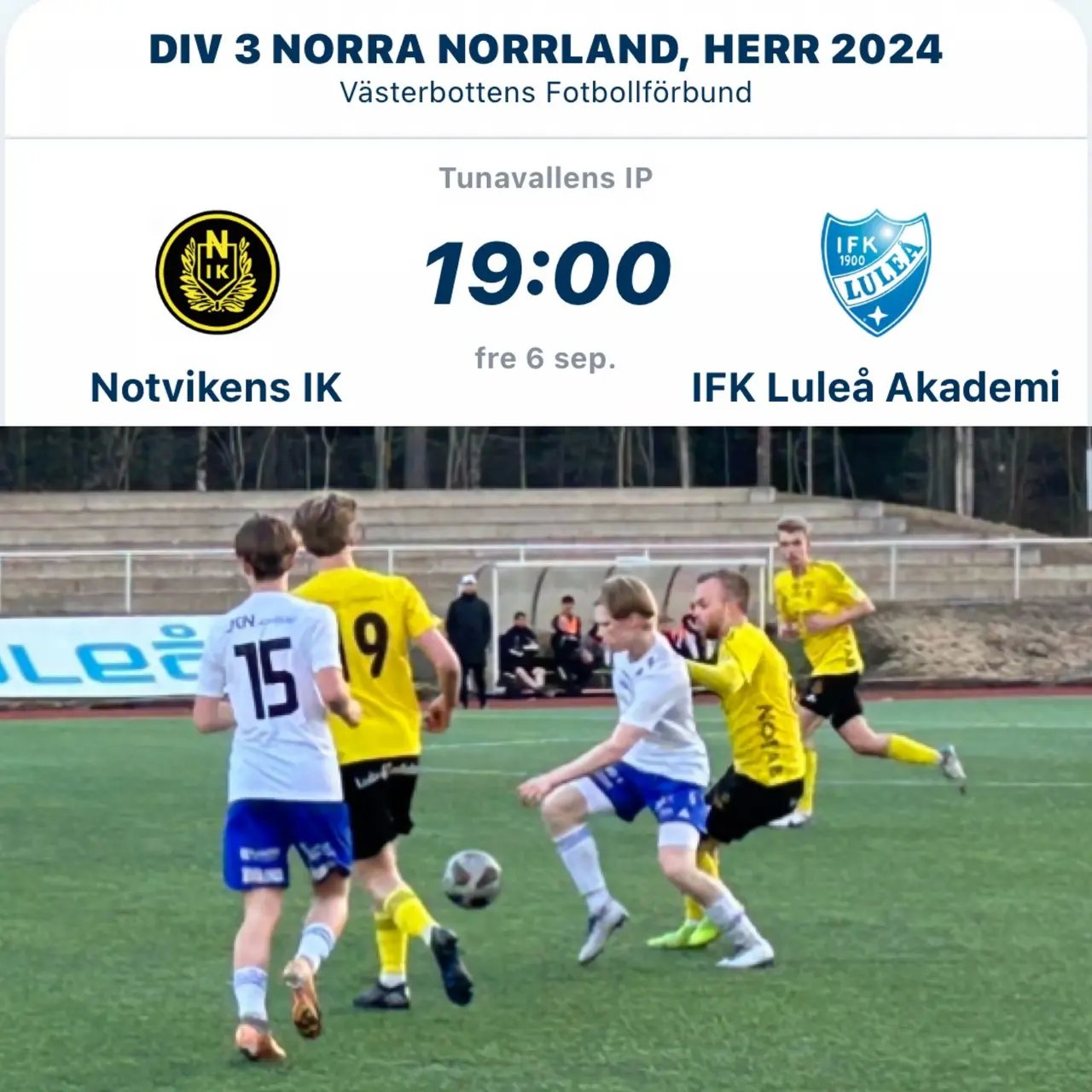I våras vann NIK med 2-1 på Nyabvallen.