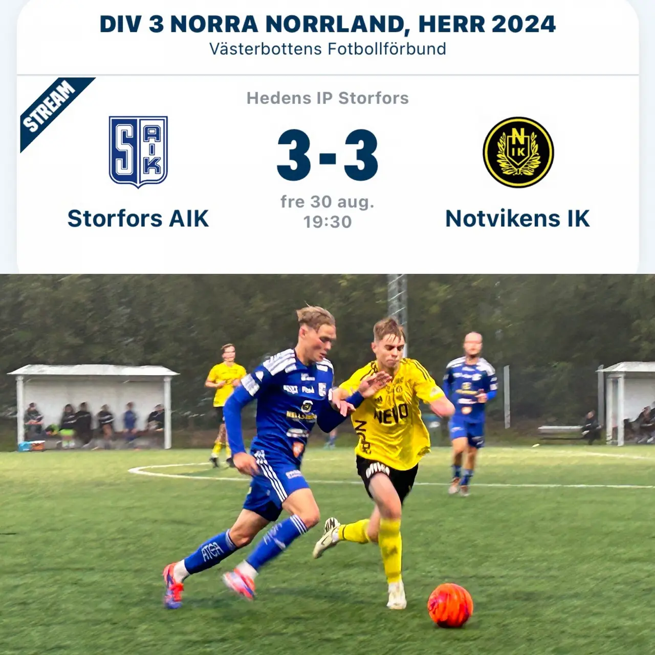 Kamil gjorde Notas första mål.