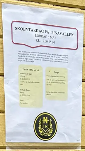 Dags för årets skobytardag.
