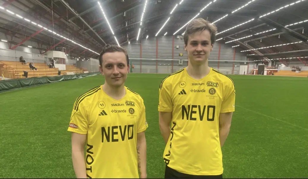 Målskyttarna Anton och Leon. Foto: Mimmi Åkerlund, Norrmedia