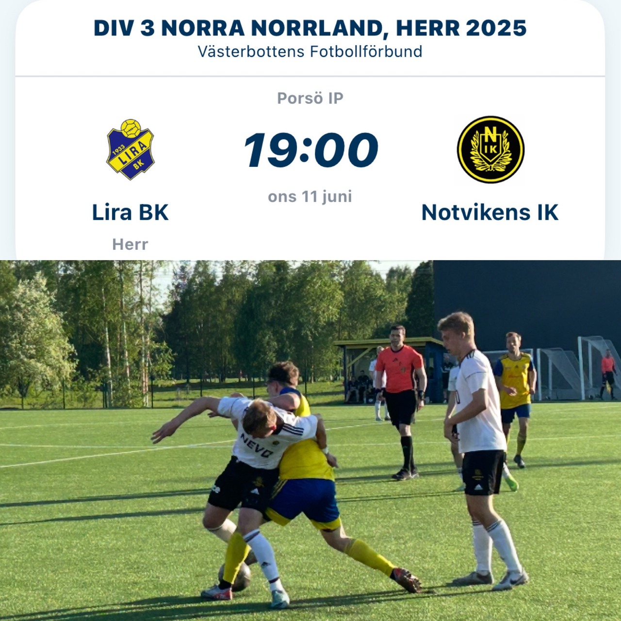 0-0 på Porsö IP ifjol.