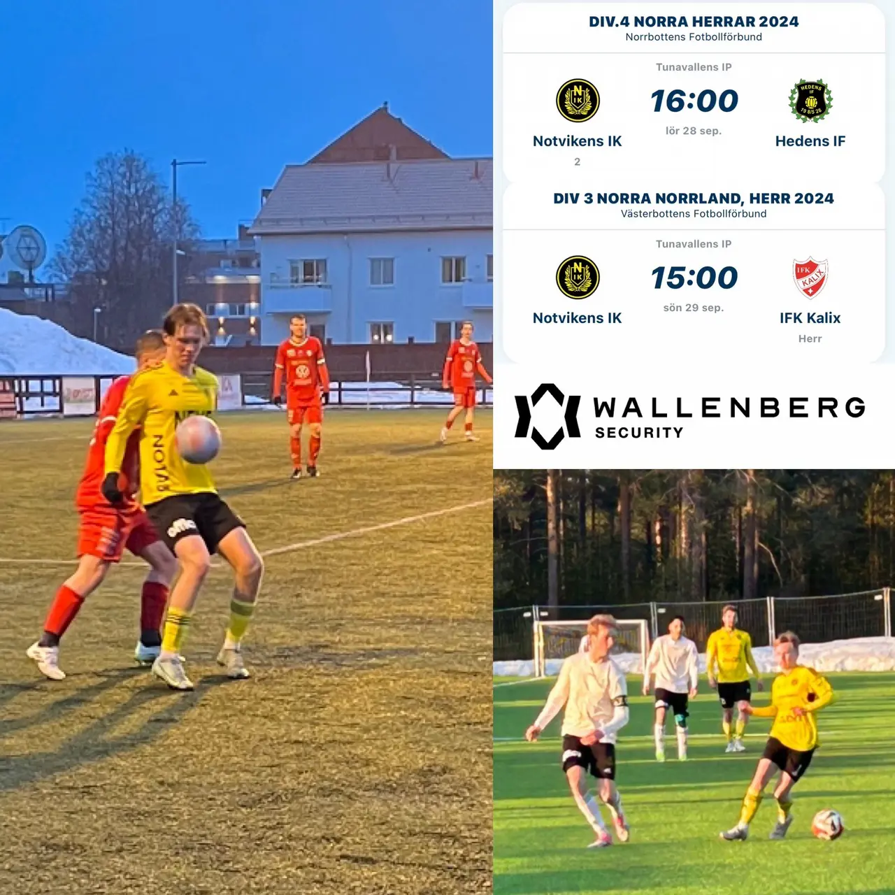 Tidiga vårmöten med IFK Kalix och Hedens IF.