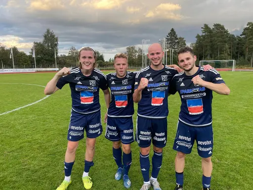 Söndagens målskyttar, Anton, Robin, Milos och Alexandar, samt hemmalagets främste, Max Johansson i samråd med SMT.