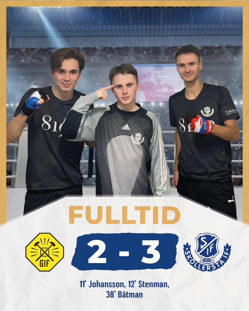 Stenman, Jakob - Johansson, Oliver - Båthman, Simon.
