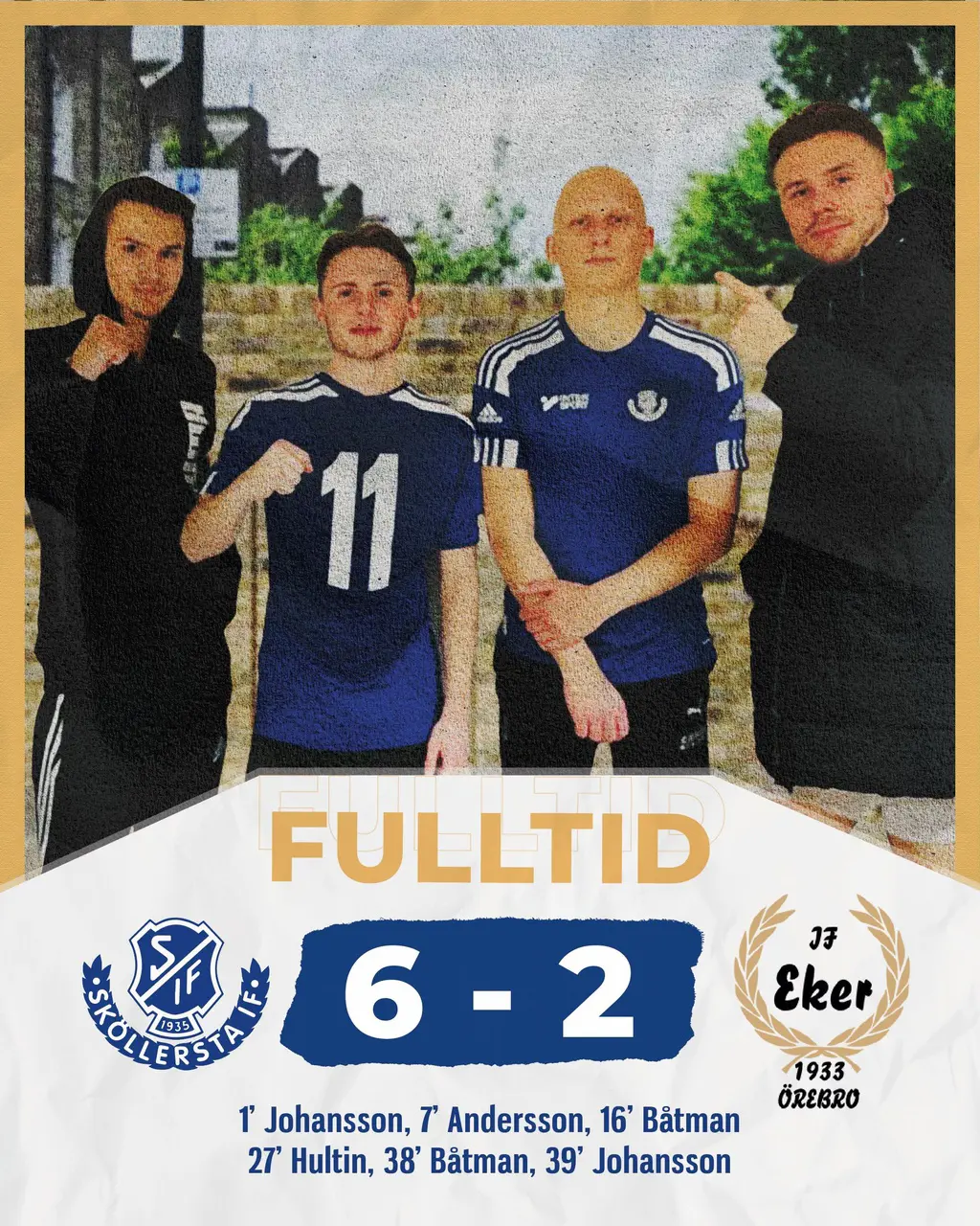Båthman, Simon. Johansson, Oliver. Hultin, Pontus. Andersson, Albin.