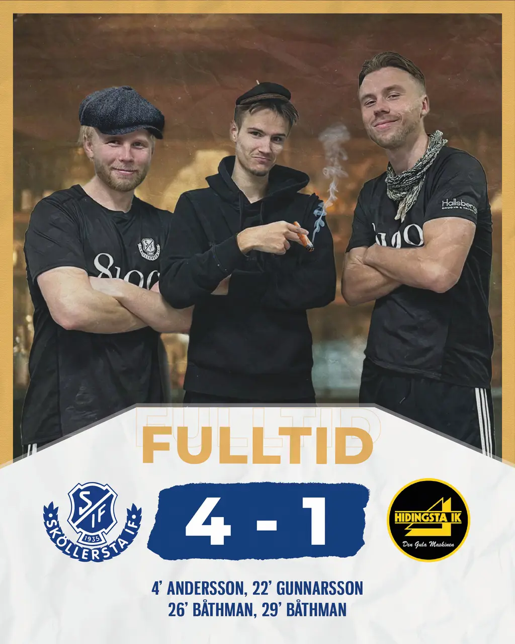 Gunnarsson, Tom - Båthman, Simon - Andersson, Albin.