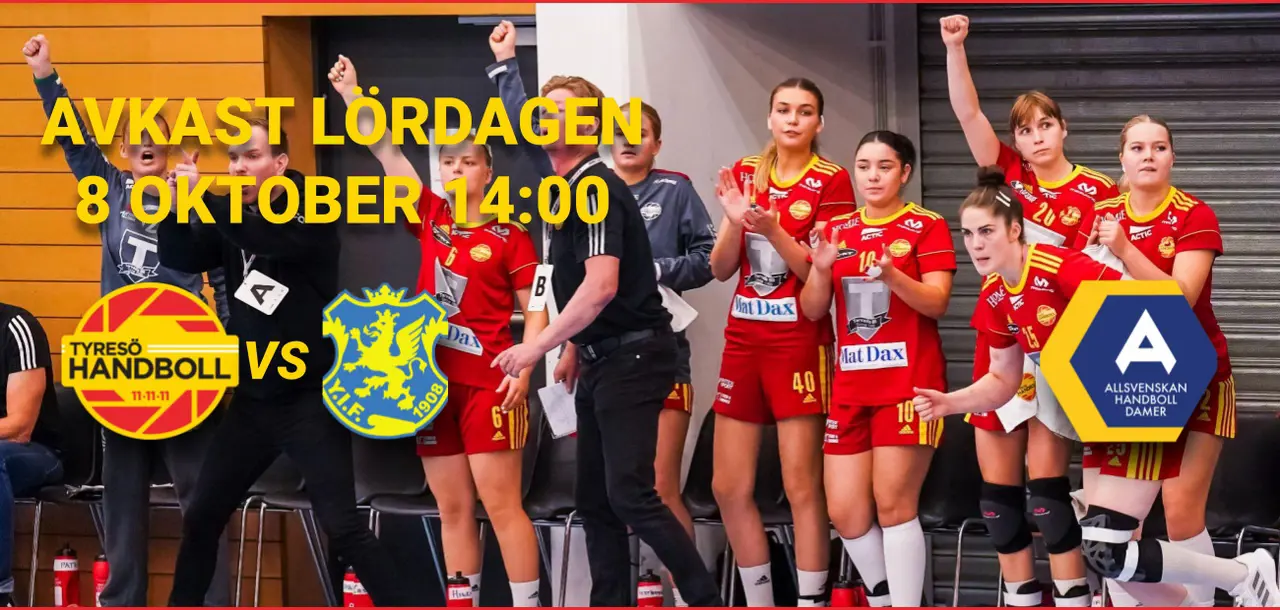 DamElit lördag 8 oktober 1400 i Tyresöhallen - Tyresö Handboll - Ystads IF HF