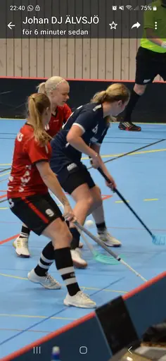 Målvakt Petra Dynesius assist