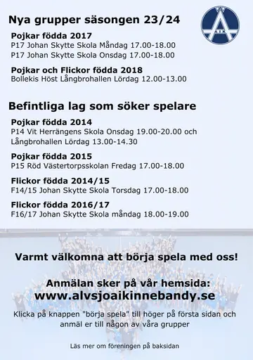 Varmt välkomna! 