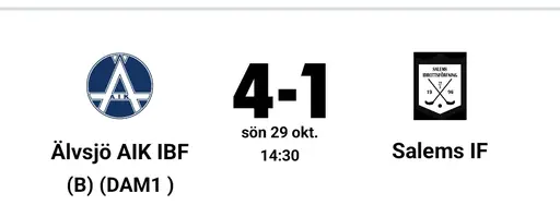 TACK! Fotograf M. Gotwall älvsjö aik F11