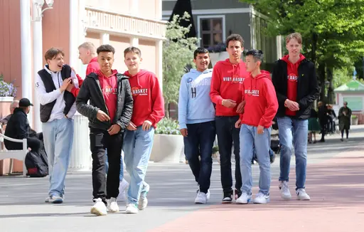 Bildserie från Göteborgs basketfestival där P08 Röd deltog i maj 2022