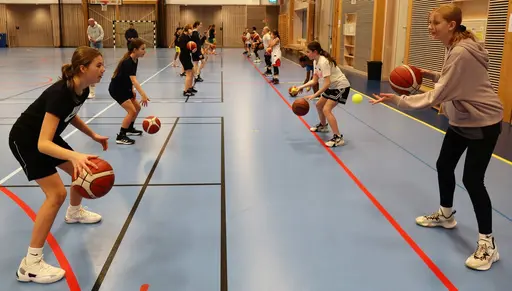 2 timmar med Individpresentationer, Bollbehandling, Diamond, Spel och Stress samt fika med frågesport - en härlig samträning med Alviks tjejer!