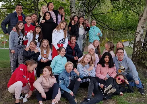 Truppen, spel, läktare, minigrupp, tvärtomlek
