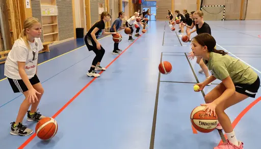 2 timmar med Individpresentationer, Bollbehandling, Diamond, Spel och Stress samt fika med frågesport - en härlig samträning med Alviks tjejer!
