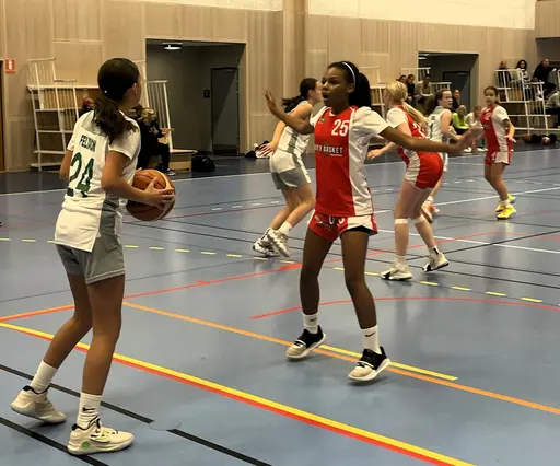 Supertjejerna in action på söndagskvällen mot Alvik