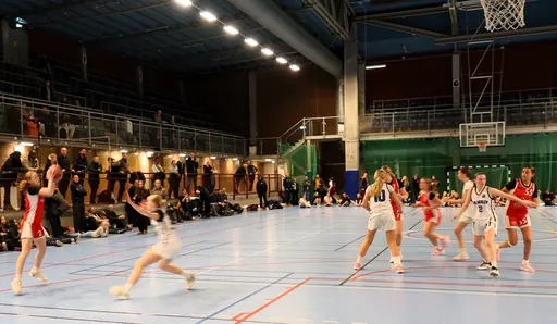 Supertjejerna blandade magnifika och något sämre insatser vilket tyvärr ledde till förlust i kvarten med 2p mot danska BMS Herlev (bilderna ovan)