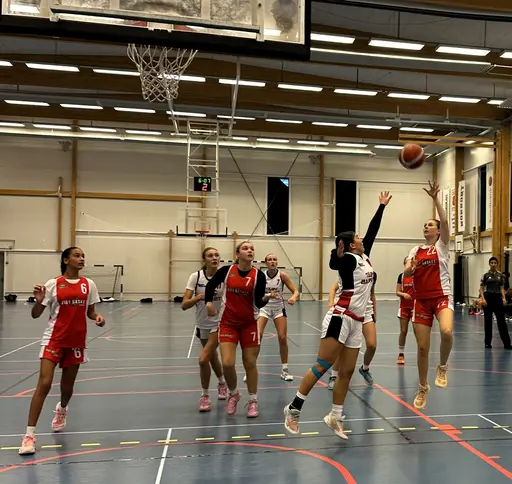 Röda laget efter segern mot Duvbo, Vita mot Central och en del bilder från Täbymatchen