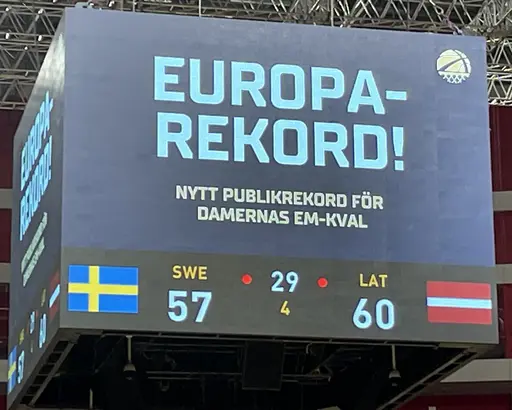 Supertjejerna på landskampen som satte rekord för dambasket!