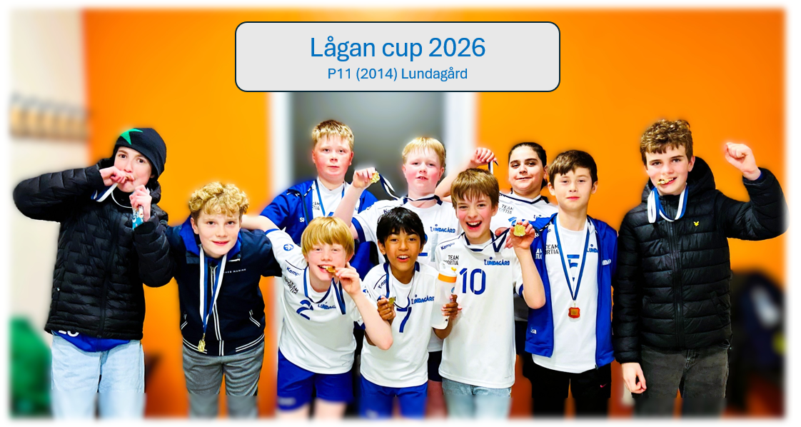 Förstärkt P11 med sina medaljer efter en väl genomförd cupdag.