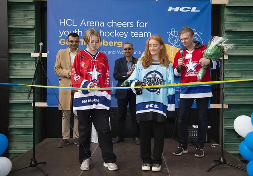 HCL Arena invigs, Team Västerort på plats! Foto: Joakim De Groot