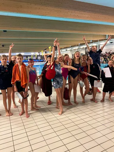 Bilder från Simbadoppet den 28 oktober