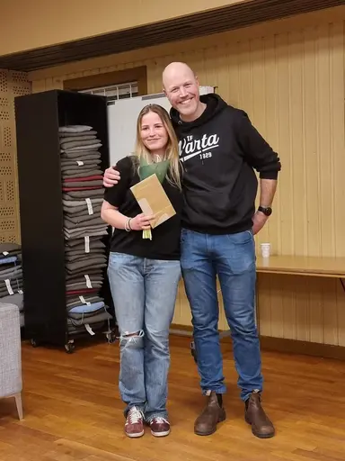 Årsmötesordf. Roger Kristensson tillsammans med årsmötessekreterare Roberto Fortes da Cruz gick igenom de sedvanliga handlingarna..