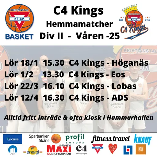 Hemmamatcher Kings Herr & Queens U20