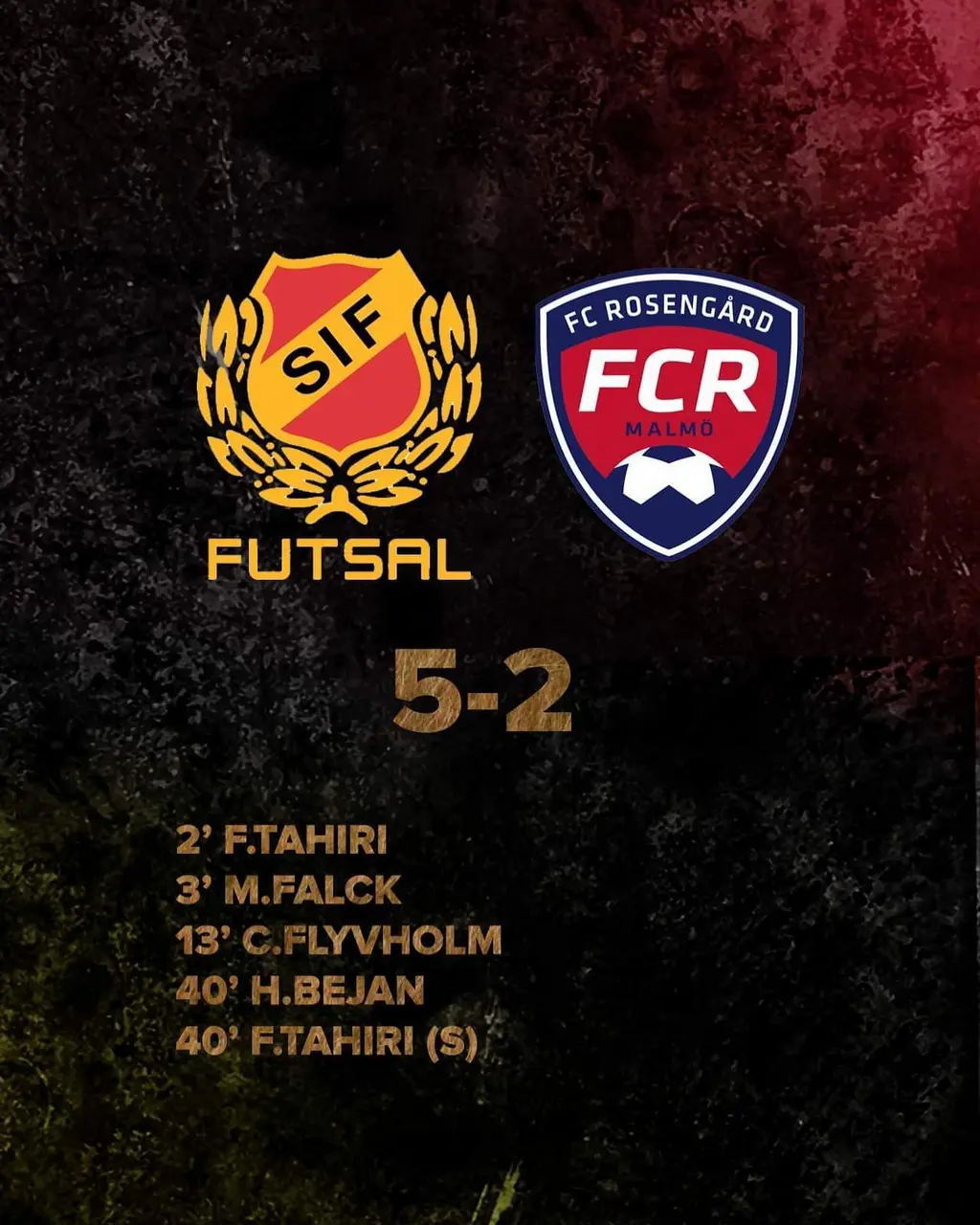 Matchen slutade 5-2