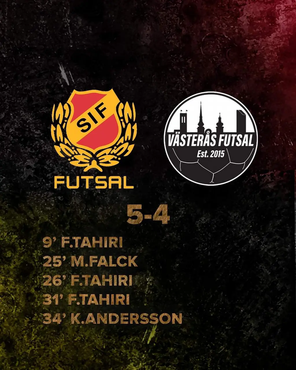 Matchen slutar 5-4
