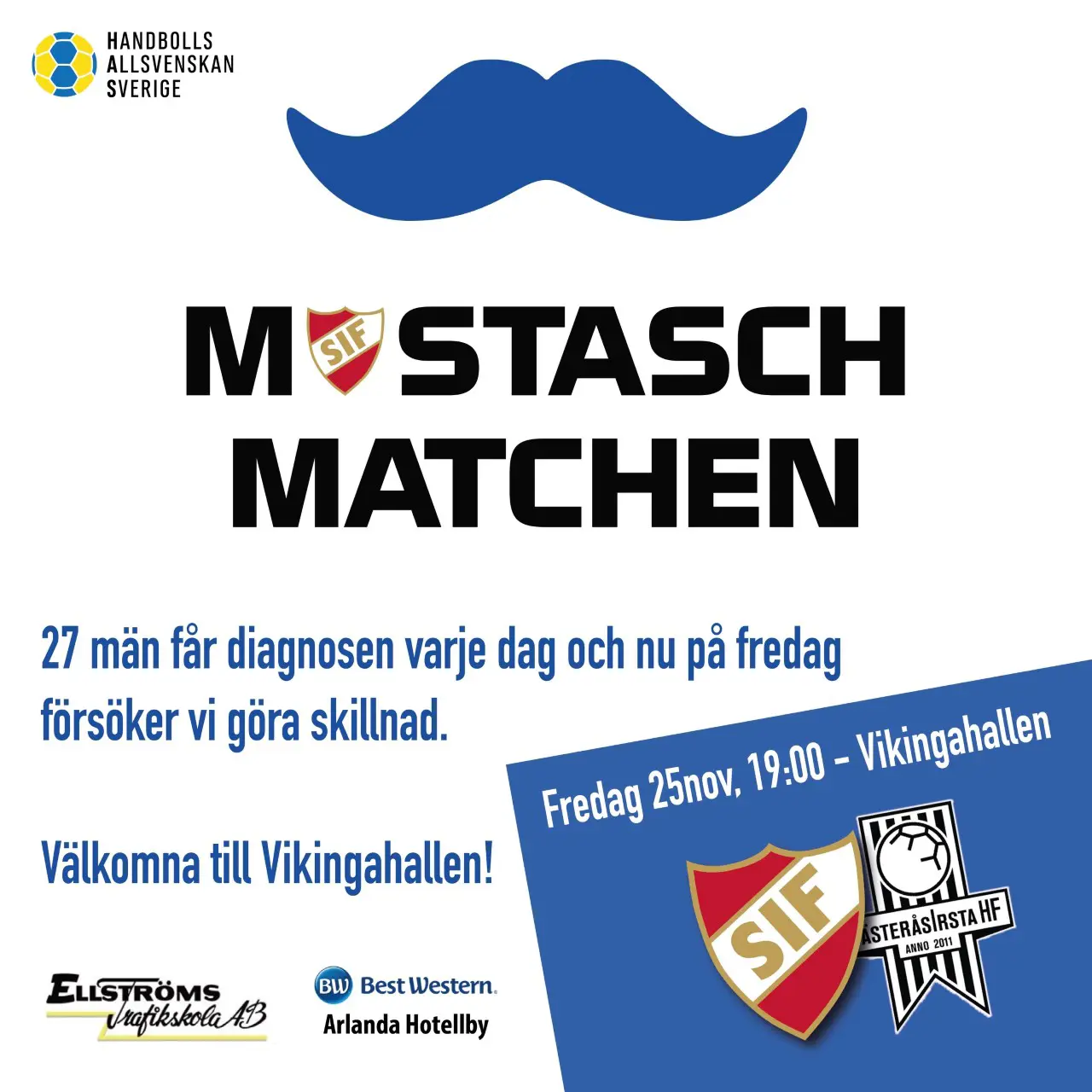 En handbollsmatch för kampen mot prostatacancer