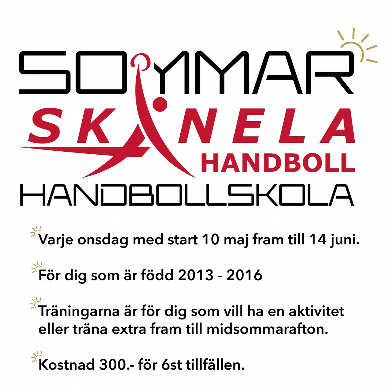 Välkomna på Skånela IF:s sommarhandbollskola