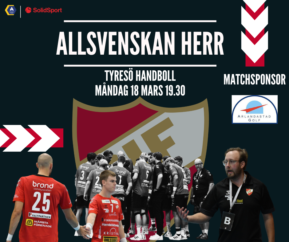 Tyresö Handboll kommer till Vikingahallen på måndag