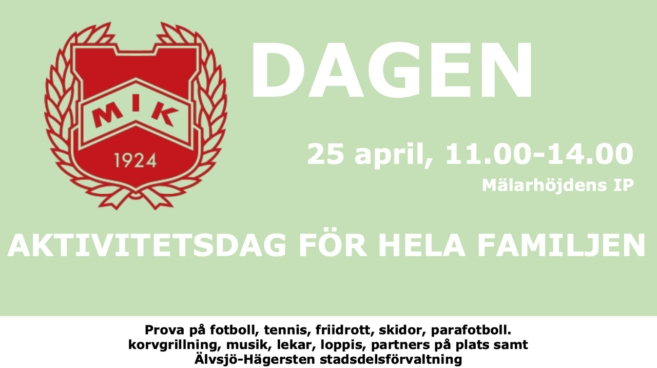 MIK-dagen - 25 april