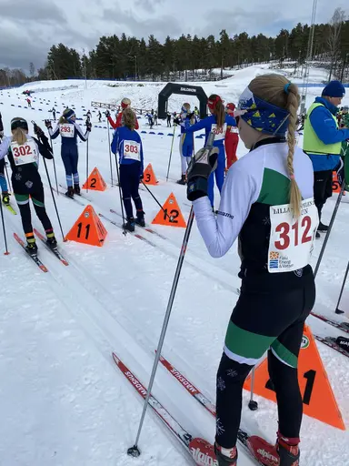 Bilder på några av klubbens åkare från Lilla Skidspelen 2023