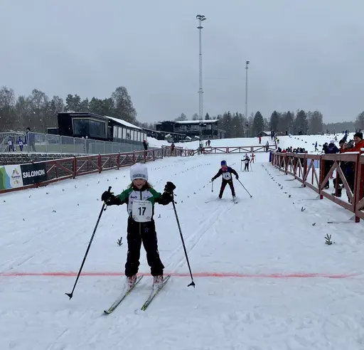 Bilder på några av klubbens åkare från Lilla Skidspelen 2023