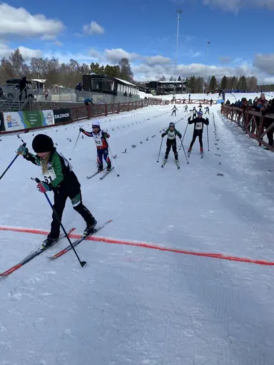 Bilder på några av klubbens åkare från Lilla Skidspelen 2023